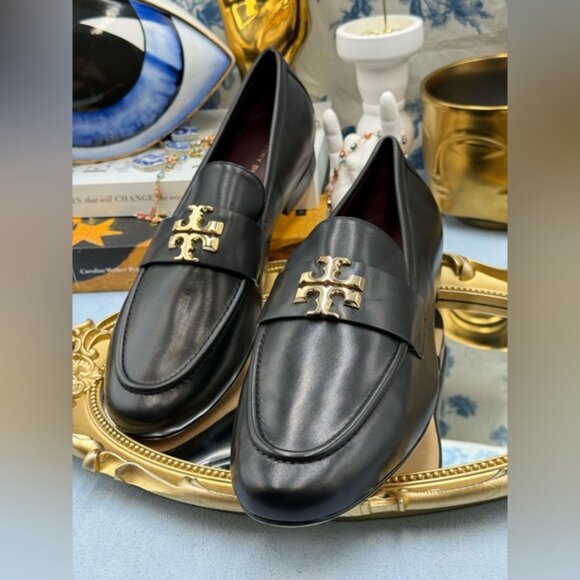 🆕 TORY BURCH 🧿 NWOB Eleanor Loafer, Perfect Black - Sz 7.5 - Picture 7 of 15